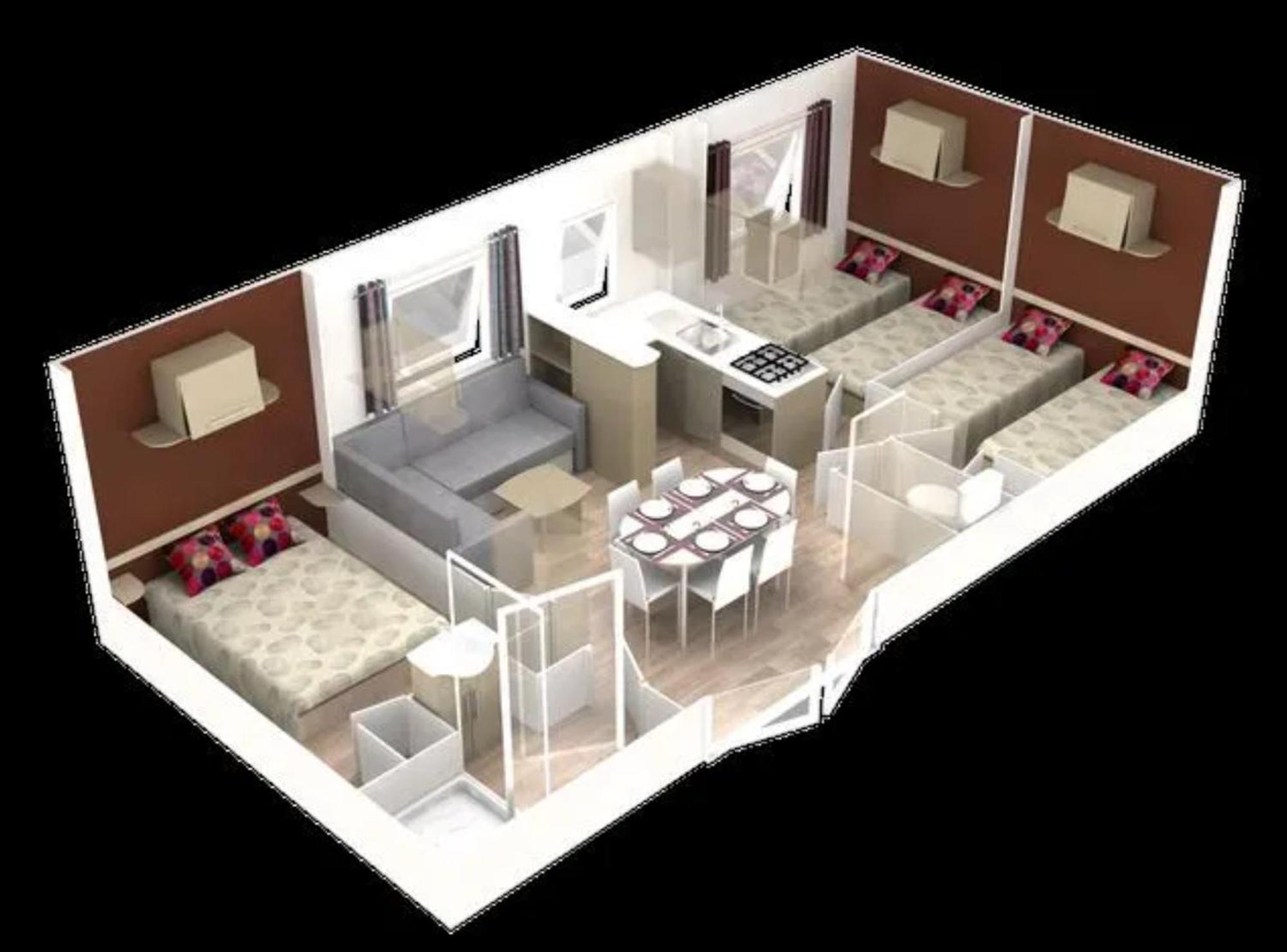 Mobil Home 6 Personnes 206 Mens Экстерьер фото